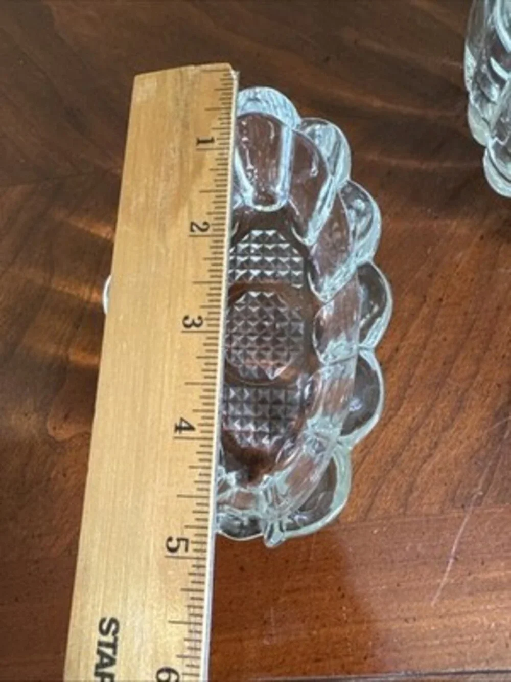 Vintage Princess House Crystal Utensil Spoon & Fork Rest Holders Set of 2 5”